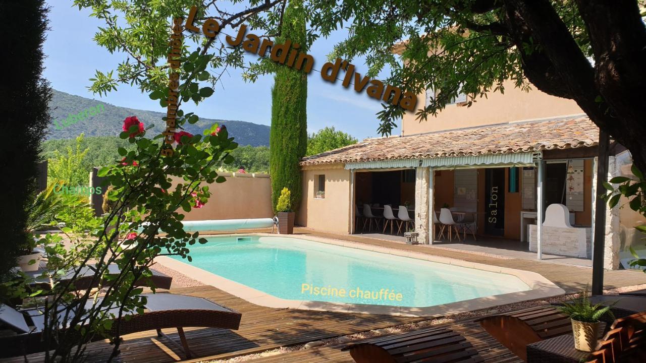 Le Jardin D'Ivana Chambres D'Hotes B&B Avec Piscine Chauffee Oppède Exteriér fotografie